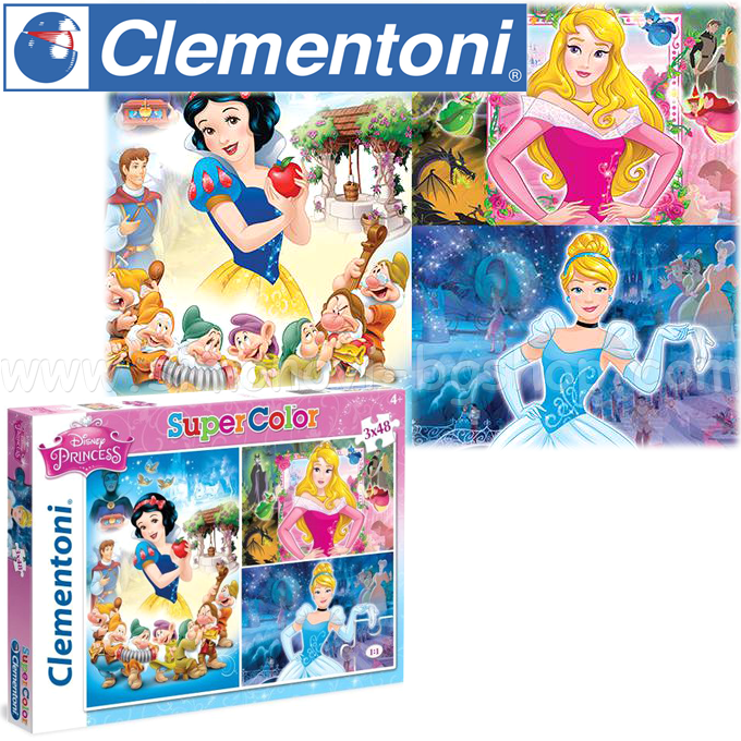 * Clementoni Kids Puzzle 3x48ch. princesses 25211