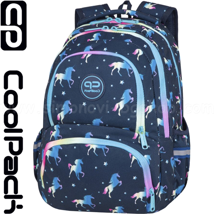 2023 Cool Pack Spiner Termic School Backpack Blue Unicorn F001670