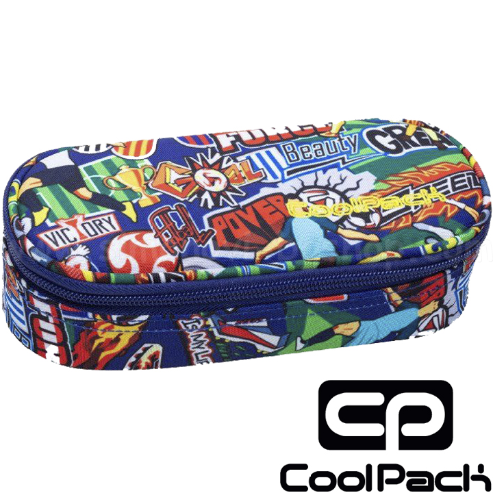2023 Cool Pack Campus Round Toiletry Kit Football Cartoon B62036