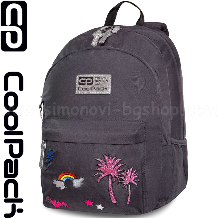 Cool Pack Hippie insigne sparkling Grey B33085 Rucsac