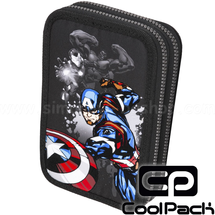 2024 Cool Pack Jumper 2 School Bag with Two Zips and Accessories Avengers F06677
