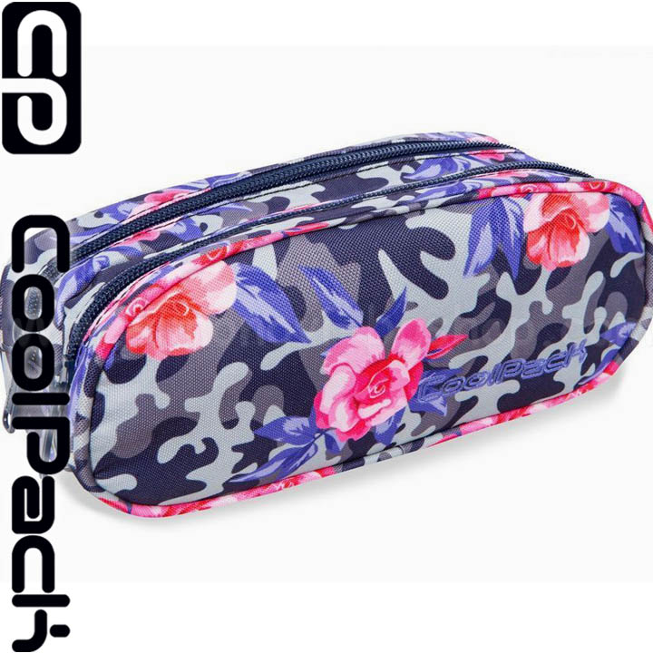 Pachet Cool Pack cu două fermoare Clever Camo Roses 65209CP