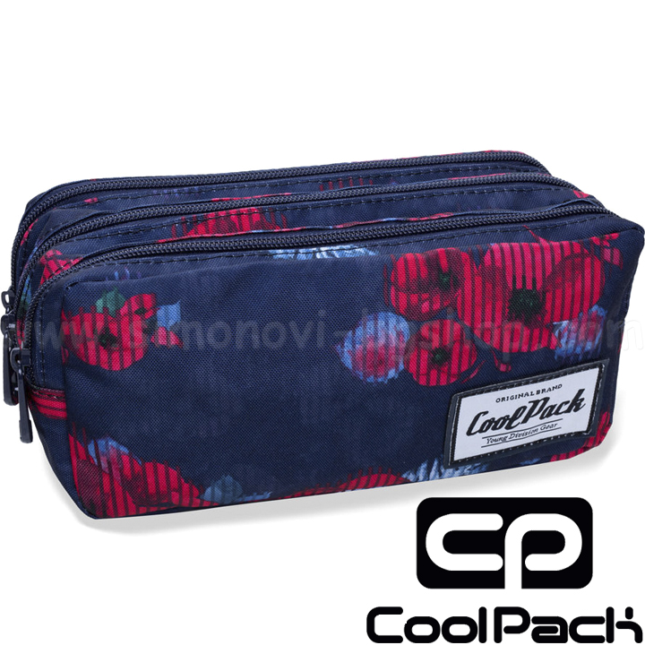 Cool Pack Primus Nessezer cu trei fermoare Red Poppy B60025
