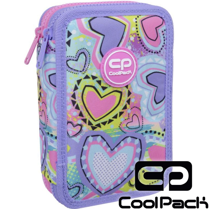 2024 Cool Pack Jumper 2 Full Duffle Bag with Two Zips Pastel Hearts F066832