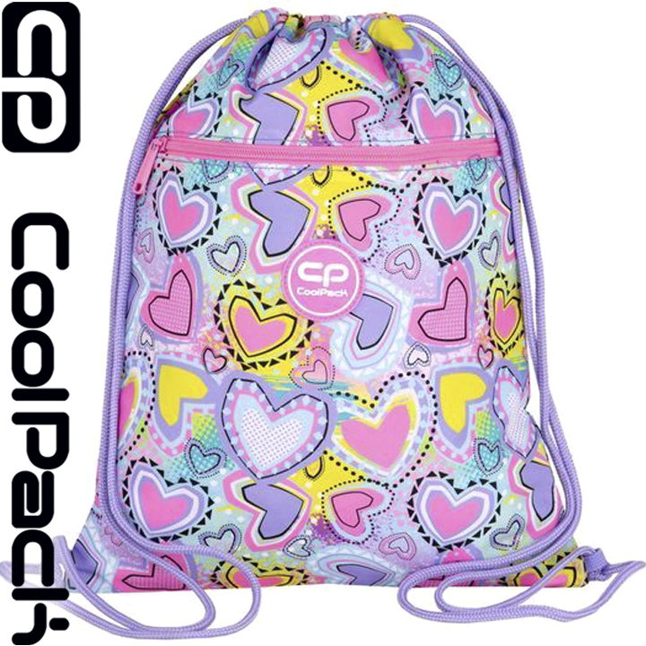 2024 Cool Pack Vert Sports Bag Pastel Hearts F070832