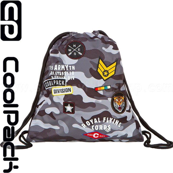 Cool Pack Sprint Sport Bag Geanta Camo Neagră A73111