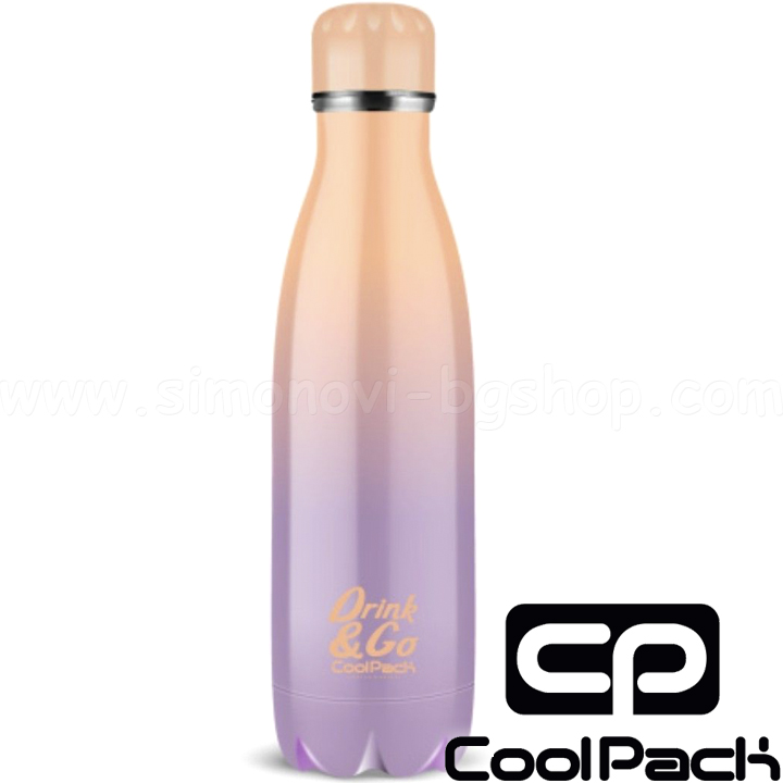 2023 Cool Pack Thermo Water Bottle 500ml Gradient Berry Z04506