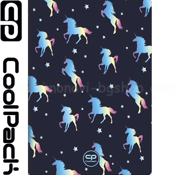 2023 Cool Pack Notebook A5 soft cover PP 60l line Blue Unicorn 52294CP