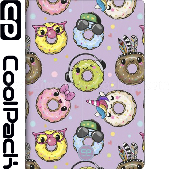 2023 Cool Pack Notebook A5 soft cover PP 60l line Happy Donuts 52232CP