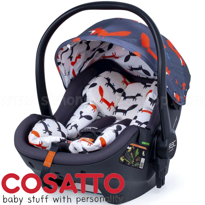 * Scaun auto Cosatto RAC PORT (0-13 kg.) Charcoal Mister Fox CT4400