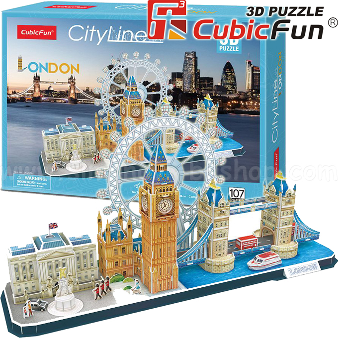 3D Cubic Fun Puzzles   107. City Line London MC253h