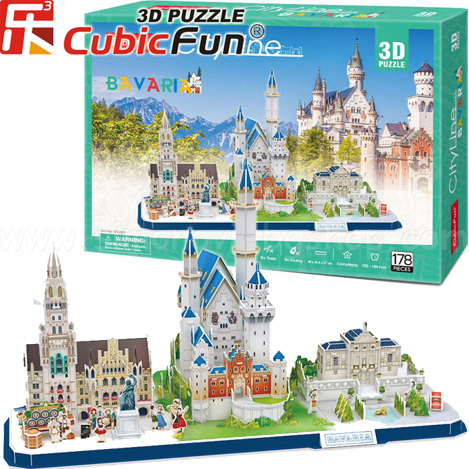 3D Cubic Fun Puzzles   178.City Line MC267h