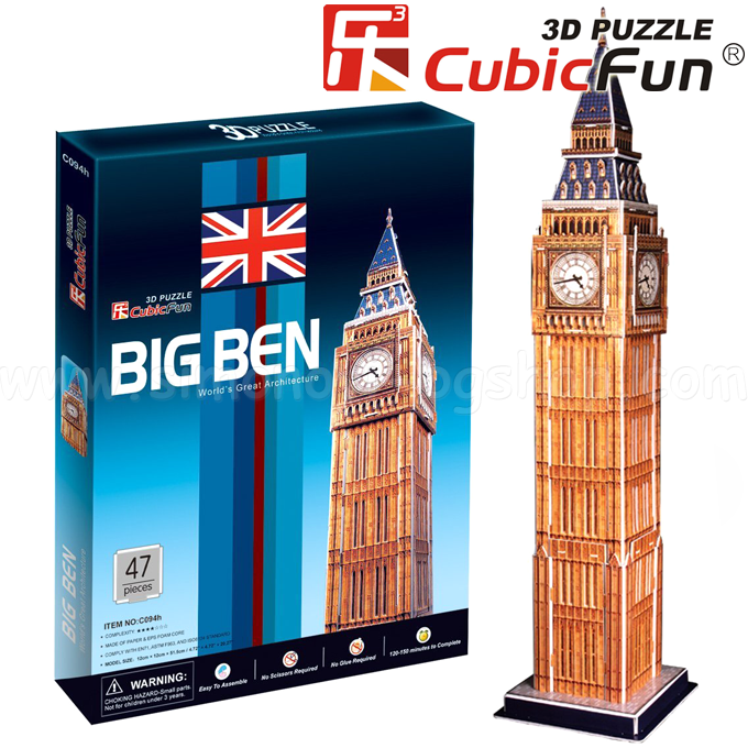 Cubic Fun 3D Puzzles Big Ben C094h