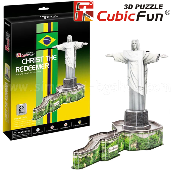*3D Cubic Fun Puzzles   22. Christ the Redeemer C187