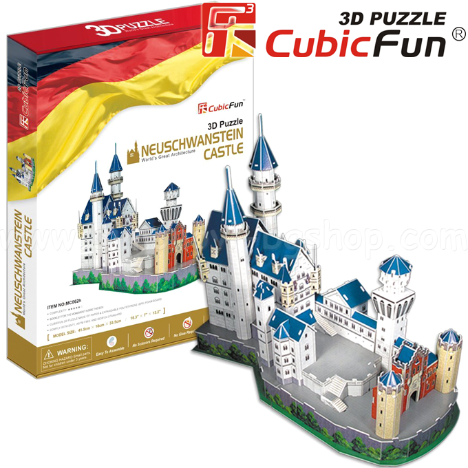 *3D Cubic Fun Puzzles   121. Neuschwanstein Castle