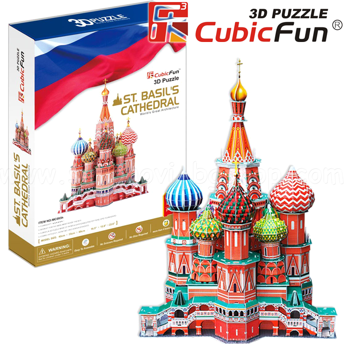 3D Cubic Fun Puzzles - St.Basil's Cathedral MC093h