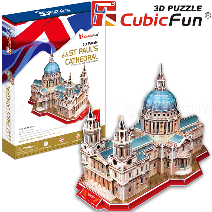 *3D Cubic Fun Puzzles   107. St. Paul's Cathedral MC