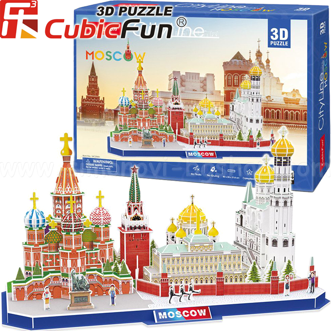 3D Cubic Fun Puzzles   204.City Line MoscowMC266h