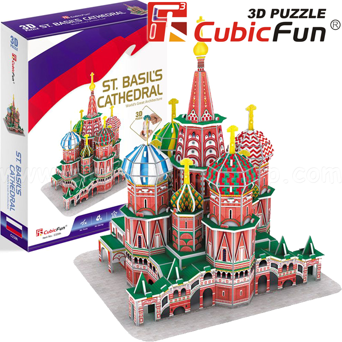 3D Cubic Fun Puzzles   92. St. Basil's CathedralC239h