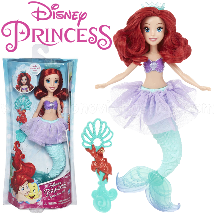 Disney Princess bule Ariel papusa cu bule de săpun B5303