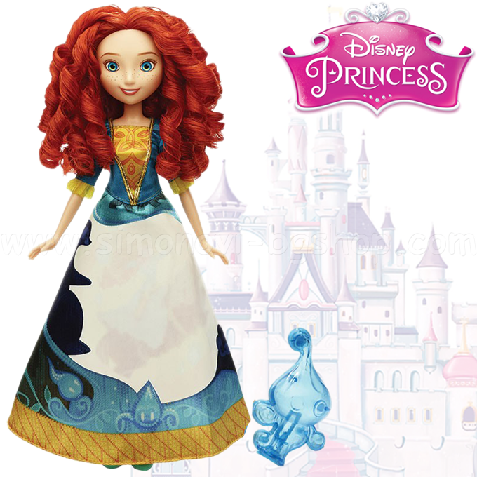 Păpușă Disney Princess Merida cu B5301 rochie magice
