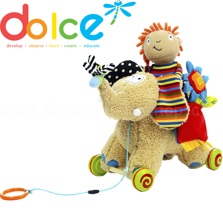 Dolce    Pull Along Elephant 95106