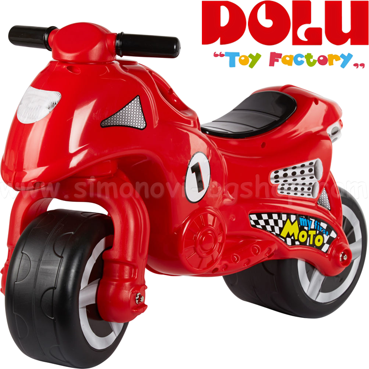 Motocicletă roșie pe roți