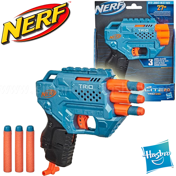 Hasbro Nerf Elite 2.0 Blaster Trio TD-3 with 6 arrows E9954