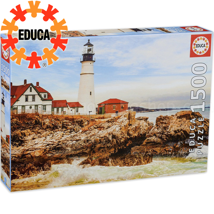 Educa Puzzle 1500h. Farul pe stânci 17978