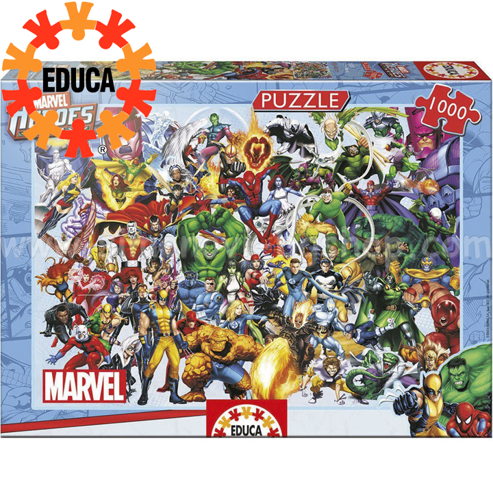 Educa Puzzle Marvel heroes 1000 items 15193