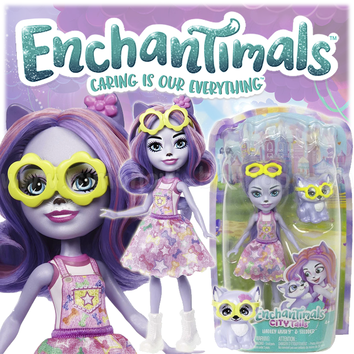 * Enchantimals City Tails   Hadley Husky Doll & Sledder Dog HHB90