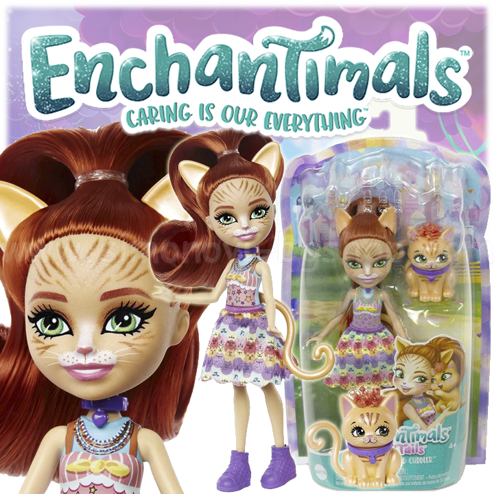 * Enchantimals City Tails   Tarla Tabby Doll & CuddlerHHB91
