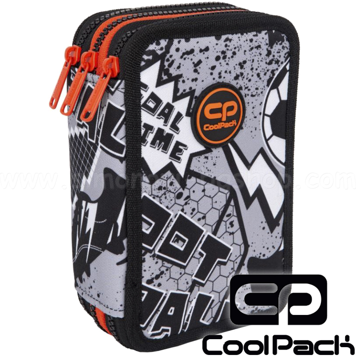 2023 Cool Pack Jumper 3 Full 3 Zip Toiletry Bag Gray Ball F067710