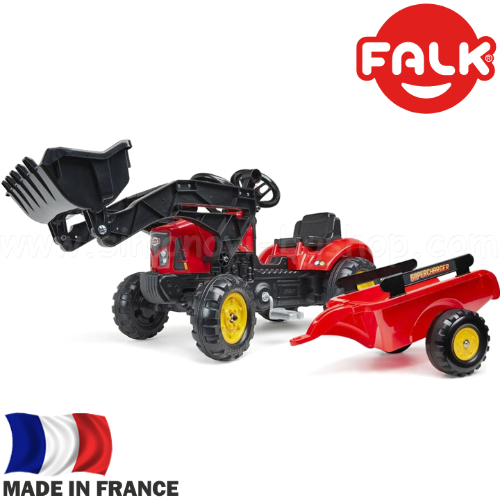 * FALK Supercharger 2030M Row Tractor and Trailer