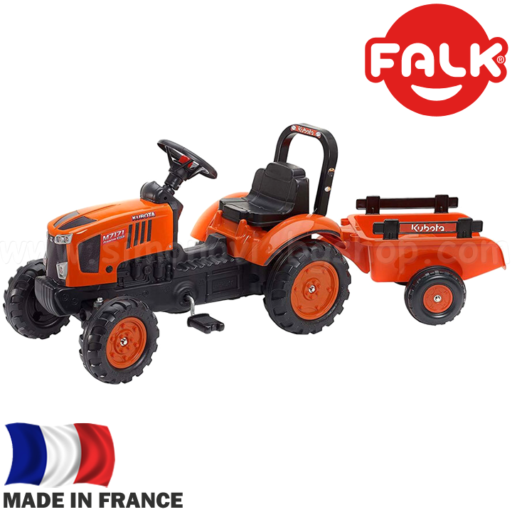 * FALK Tractor with trailer Kubota Orange 2065AB