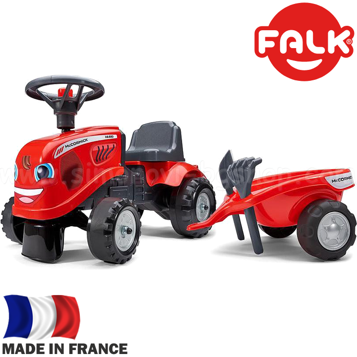 * FALK Mac Cormick Red 220C Ride-on Tractor Trailer