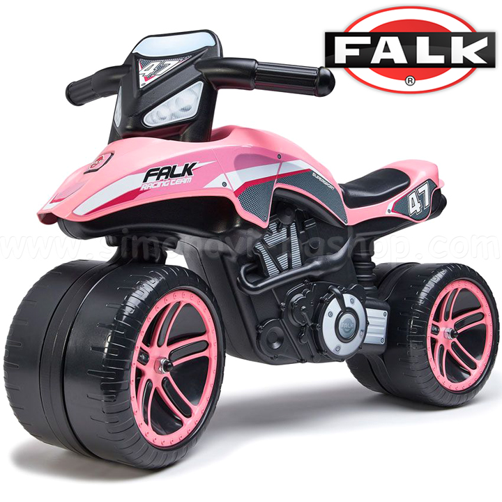 FALK Children's motorcycle Ride-on Pink 137608