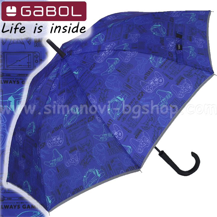 2025 Gabol Gaming Прав чадър 82 см 23668503 2025 Gabol Gaming Прав чадър 82 см 23668503