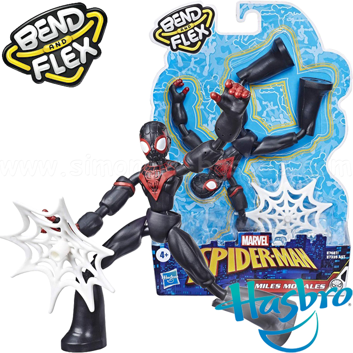 *Hasbro Spider-Man Bend And Flex    Miles Morales E7687