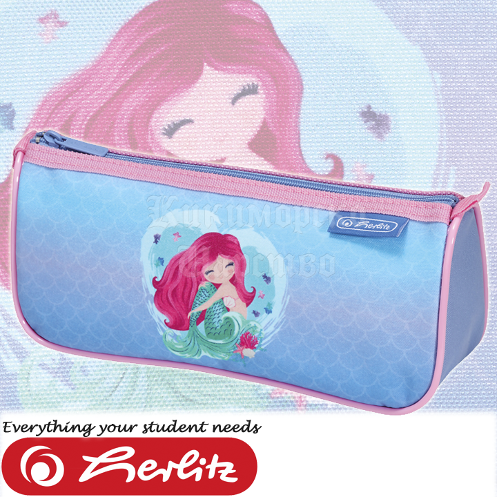 * 2021 Herlitz Triangular case - empty Mermaid 50033096