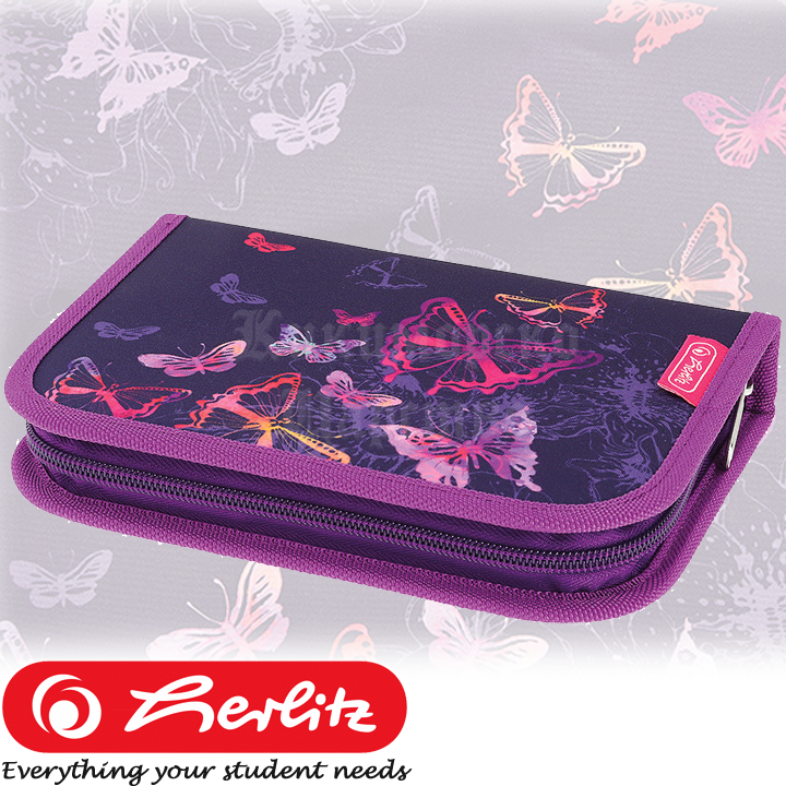 * 2022 Herlitz Mix Girls School bag with 19 accessories Butterflies 50038374