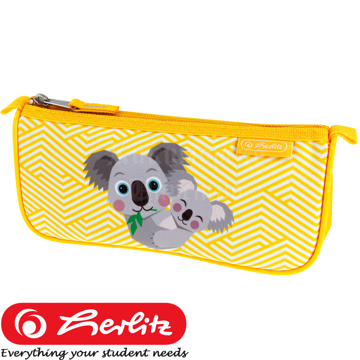 * 2023 Herlitz Animals Triangular case with 1 zipper Koala50038978
