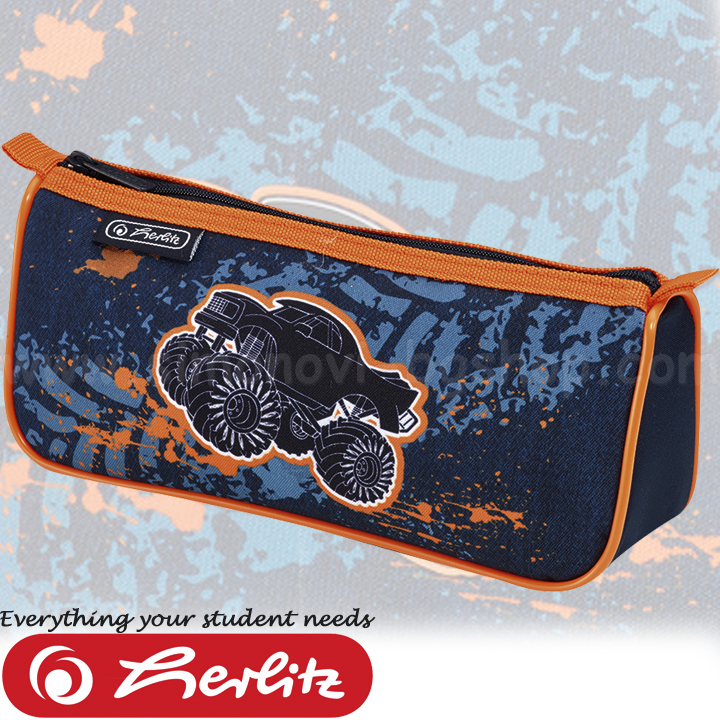Herlitz Sport Pencil Case with a ZipperMonster Truck 50014514