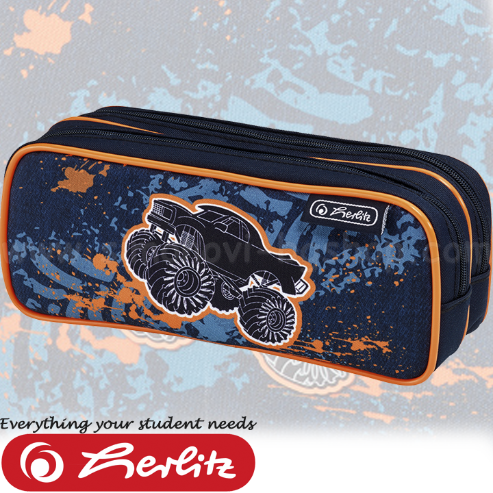 Herlitz Loop empty pouch with zipper 2 Monster Truck 50014576