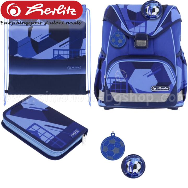 * 2026 Herlitz UltraLight Plus ���������� ������ � ��������� Blue Goal 400205498