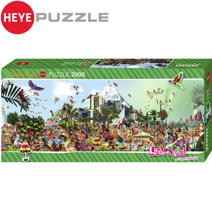 Heye Panoramic Puzzle 2000 Pieces - On The Beach, Sanda Anderson 29824