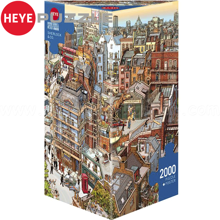 Heye Puzzle of 2000 parts Sherlock & Co, Doro Goebbels and Peter Knor 29753