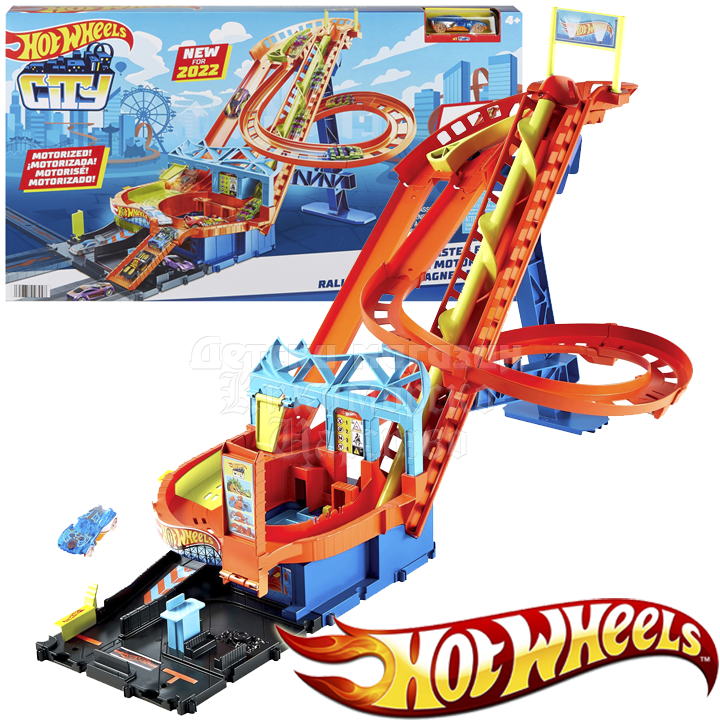 * Hot Wheels City Roller Coaster Rally™ Track of Horrors HDP04 * Hot Wheels City Roller Coaster Rally™ Track of Horrors HDP04
