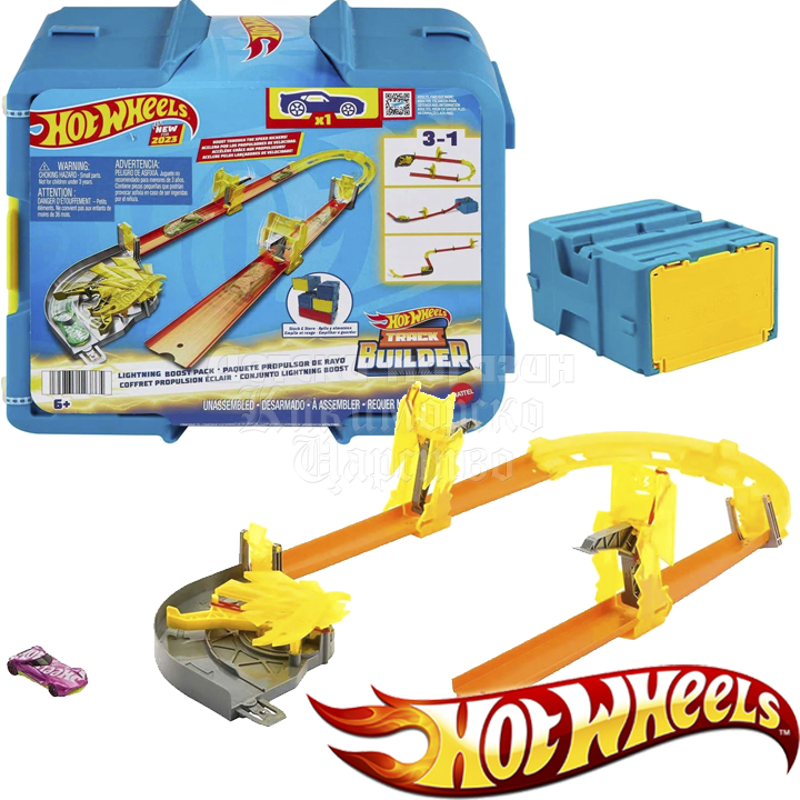 Hot Wheels Track Builder Ice Track Playset HNJ66