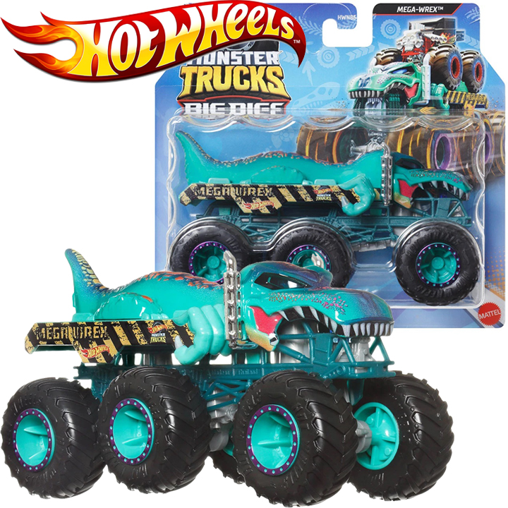 Hot Wheels - Monster Trucks: Big Buggy 1:64, Mega-Wrex